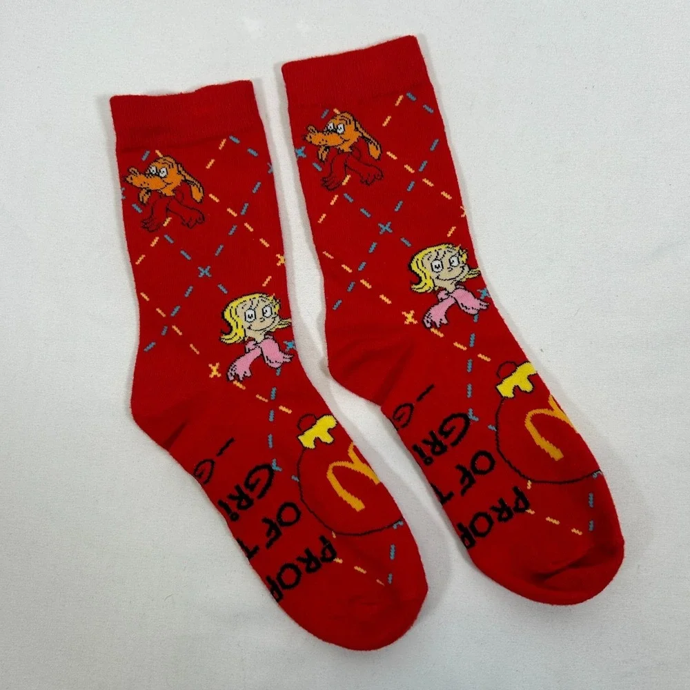 McDonalds Grinch Socks Red‎ Adult Happy Meal Christmas December 2025 Food New
